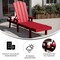 Flash Furniture Sonora Adjustable Adirondack Lounger w/Cup Holder, All-Weather Recycled HDPE Lounge Chair in Red LE-HMP-070-01-RED-GG - alternate 2